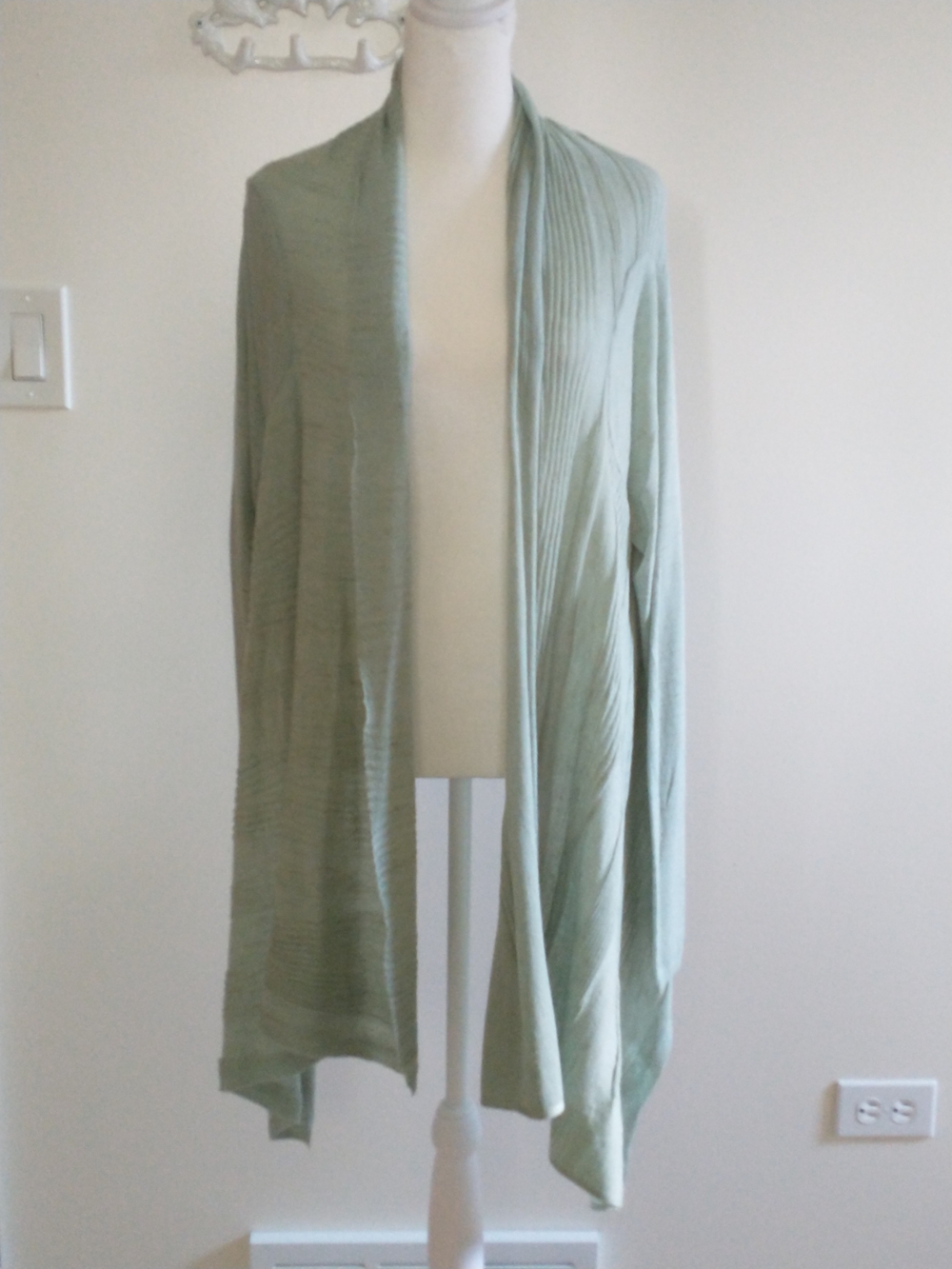 Moth Anthropologie Sage Green Open-Front Women's Cardigan XL
